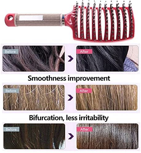 Magical Ultra Detangling Brush for Wet or Dry Hair, Detangler Brush, Fast Drying Styling Massage Hairbrush for Men, Women and Kids (2pcsRainbow-G)