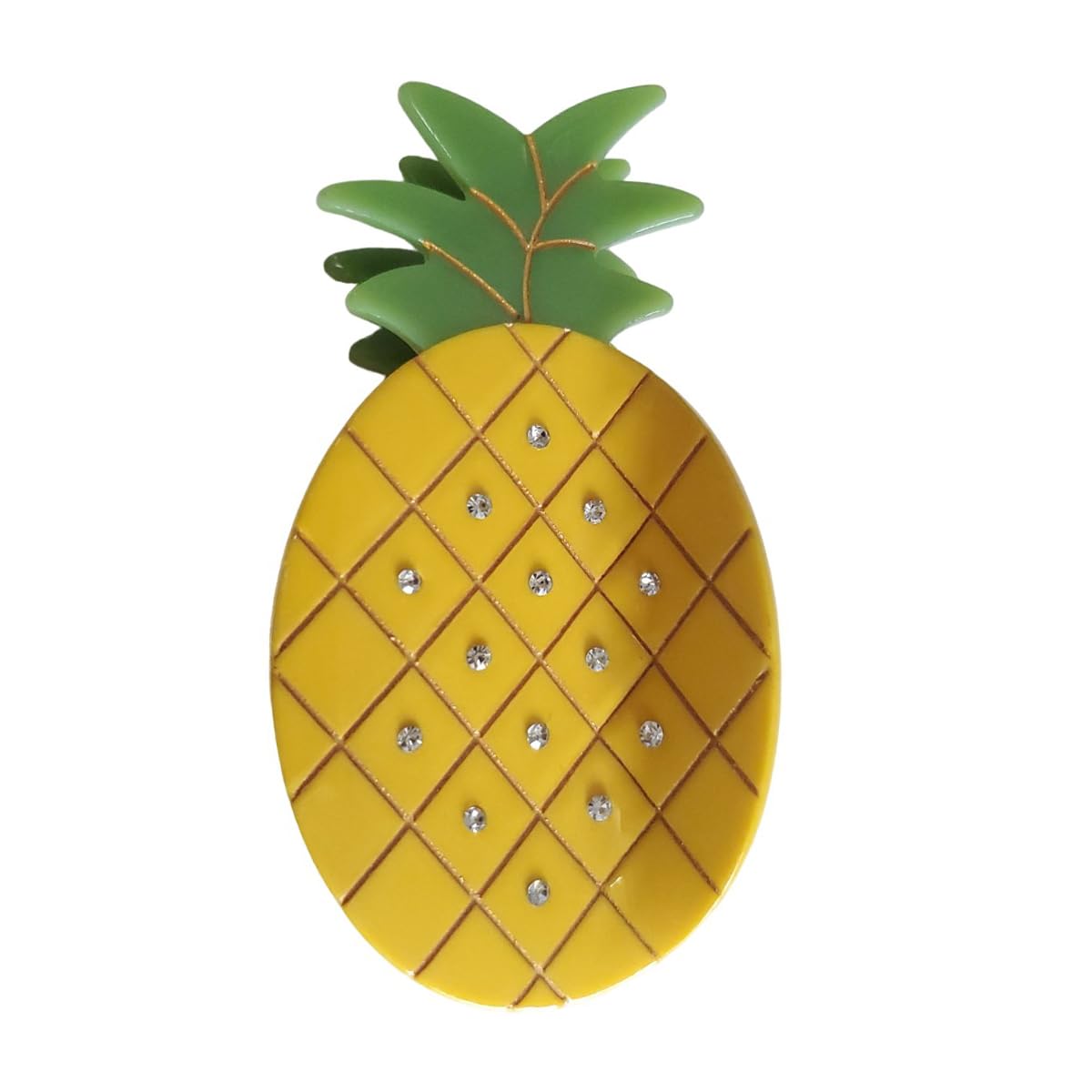 Big Gold Pineapple Hair Clip,Acetate Claw Clips,Hair Clips for Women
