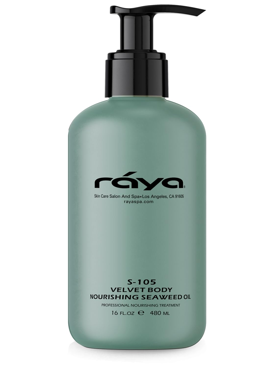RAYA Velvet Body Nourishing Seaweed Oil 16 oz (S-105) | Hydrating and Nourishing Body Treatment | Made with Natural French Seaweed Oil, Vitamins, and Minerals