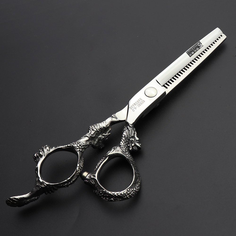 6/7/7.5/8/9 inch Japanese 440C Styling Studio Scissors Barber Professional Styling Tool Set Scissors (6-inch Thin Scissors)