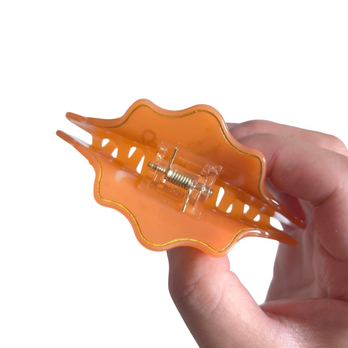 Fantasy Leo Sign Hair Clips,Novelty Acetate Claw Clip,Zodiac Hair Clips for Women,Orange