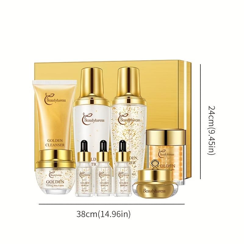 Snail Mucin Facial Skincare Kit for Women, Suitable for All Skin Types - Deep Moisturizing & Nourishing with Collagen, Ideal Christmas Gift - Anti-aging Skin Care Set