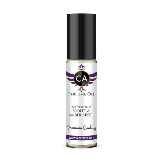 CA Perfume Impression of Violet & Amber Absol Unisex Fragrance Oil Amber Floral Scent Long Lasting Perfumes for Women & Men Travel Size TSA Ready Mini Parfum Body Oil Roll-on 0.33 Fl Oz 10ml