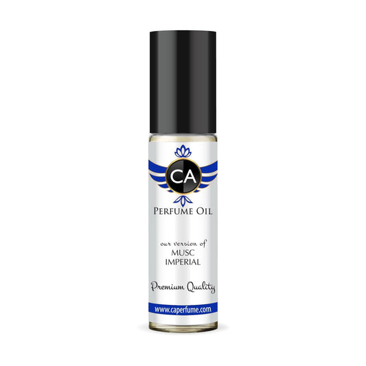 CA Perfume Impression of Musc Imperial Unisex Fragrance Oil Woody Floral Musk Scent Long Lasting Perfumes for Women & Men Travel Size TSA Ready Mini Parfum Body Oil Roll-on 0.33 Fl Oz 10ml