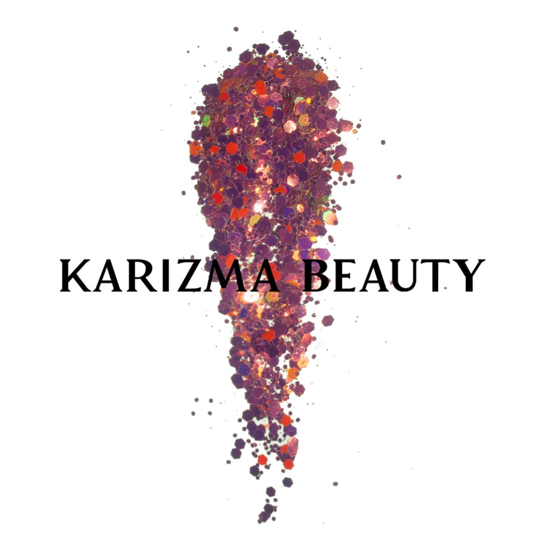 KARIZMA Galaxy Dust Body Glitter. 10g Chunky Face, Hair, Eye and Body for Women. Rave, Festival Accessories, Cosmetic Makeup. Loose Glitter Set