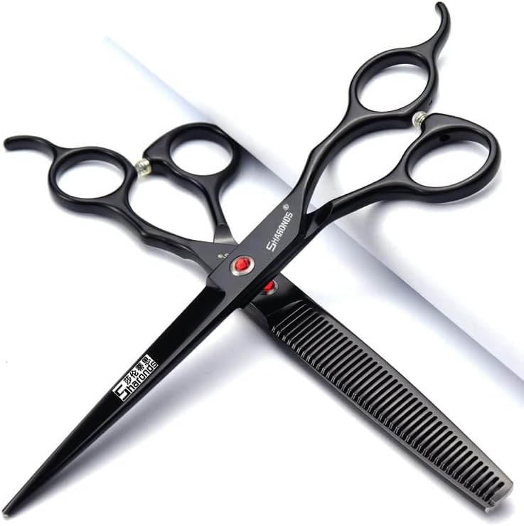 6/7 Inch Hairdressing Scissors Set Barber Shop Hair Scissors Styling Tools (7-inch 2pc)