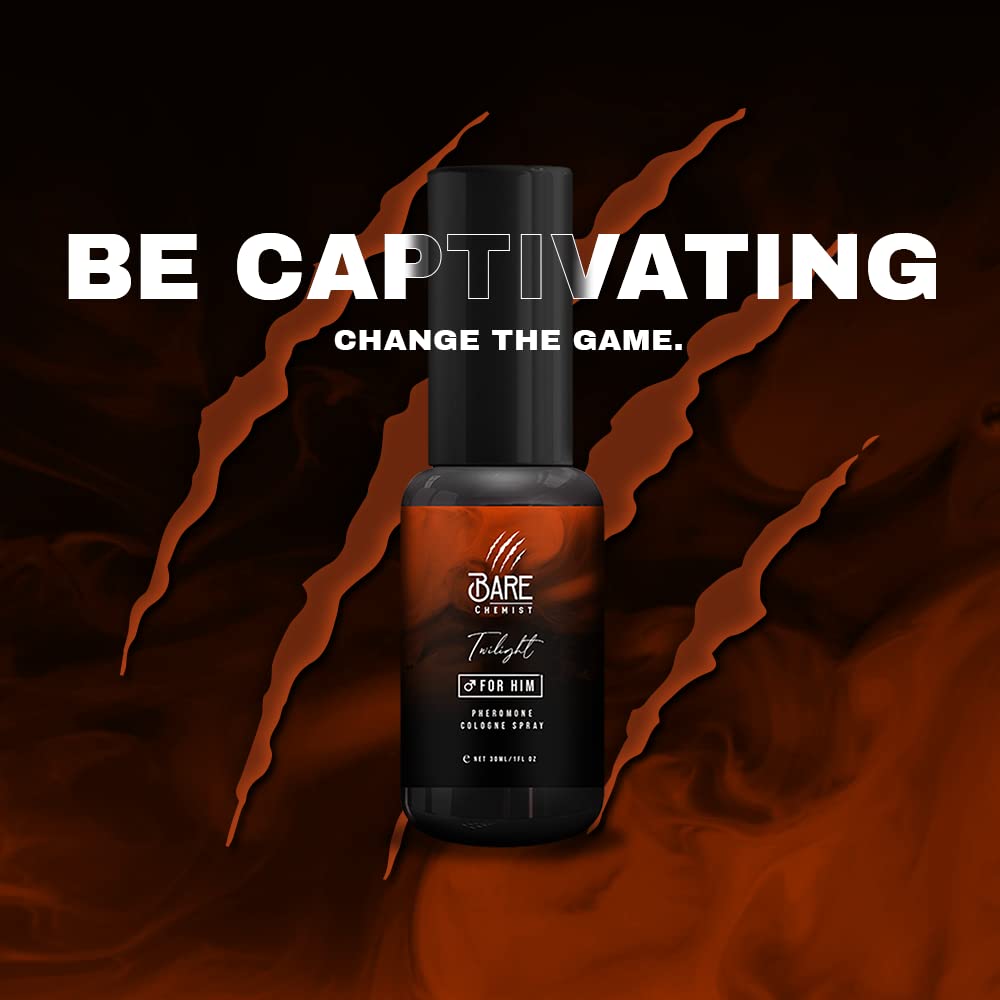 Twilight Pheromone Cologne for Him - [Long Lasting Formula] Pheromone Perfume Oil Spray for Men 1oz. - Lavender, Iris, Leather