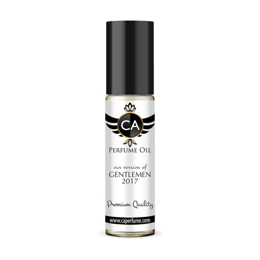 CA Perfume Impression of Gentlemen 2017 for Men Perfume Oil Woody Aromatic Scent Long Lasting Cologne for Men Travel Size TSA Ready Mini Parfum Body Oil Roll-on 0.33 Fl Oz 10ml