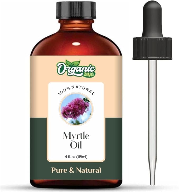 Myrtle (Myrtus) Oil | Pure & Natural Essential Oil for Aroma, Diffusers, Skincare & Hair Care - 118ml/3.99fl oz