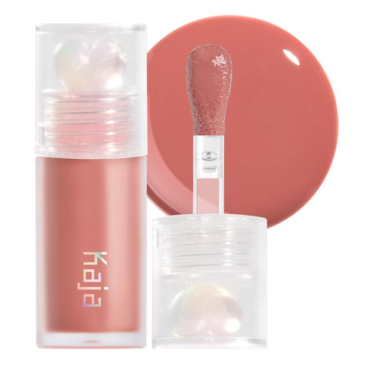 Kaja Lip Plumping - Juicy Glass 07 Fig Smoothie | Hydrating, Feel Plumped and Lightweight with Vitamin Tree Fruit Oil, Vegan, Cruelty-Free, Clear Tint Stain Shine Gloss Plumper, Long Lasting
