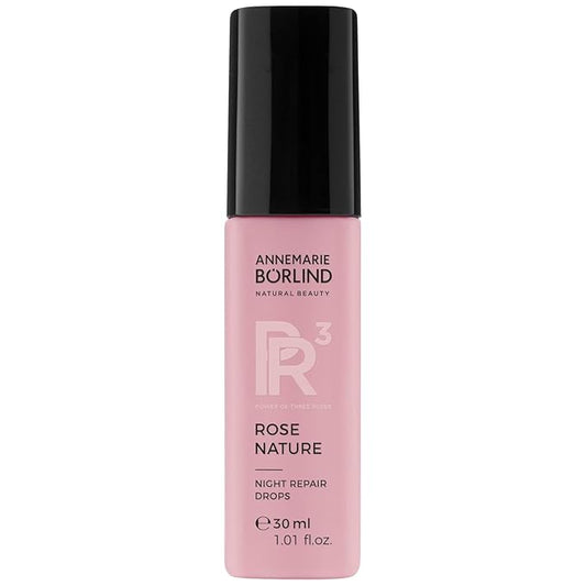 ANNEMARIE BÖRLIND ROSE NATURE Night Repair Drops (1.01 Fl Oz) - Maintains the skin's melatonin balance, PR3 rose complex reduces the effects of blue light, vegan