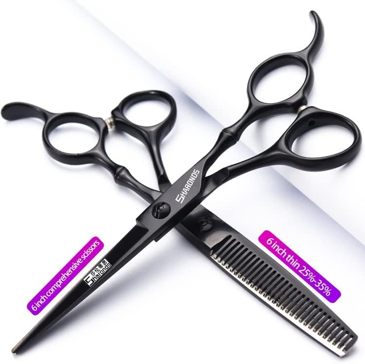 6/7 Inch Hairdressing Scissors Set Barber Shop Hair Scissors Styling Tools (6-inch 3pc)