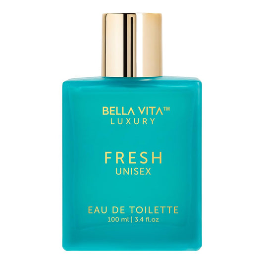 BellaVita Luxury Fresh Unisex Eau de Toilette (3.4 fl. oz.) | Long-Lasting Fragrances with Bergamot, Lavender, Ylang-Ylang & Sweet Almond | Fresh Toilette with French citrusy Notes