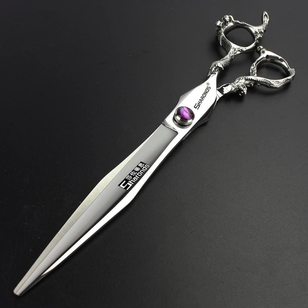 6/7/7.5/8/9 inch Japanese 440C Styling Studio Scissors Barber Professional Styling Tool Set Scissors (7-inch Platte schaar)