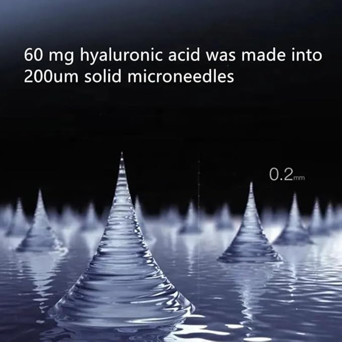 2 Pack Dissolving Microdart Eye Patches with Hyaluronic Acid & Peptides - Target Fine Lines & Wrinkles, Hydrate & Rejuvenate Skin, 2 Pair