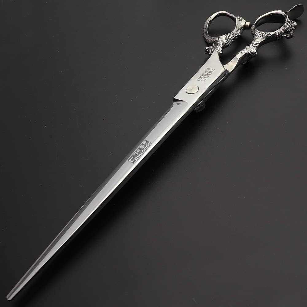 Hair scissors Professional hair scissors Japanese hair scissors 440C stainless steel/rose razor [scissors bag is a gift (9 inch flat)