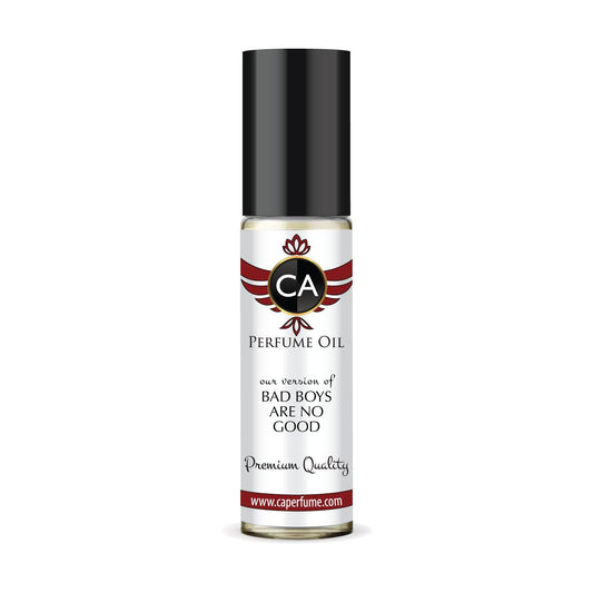 CA Perfume Impression of Bad Boys Are No Good Unisex Fragrance Oil Woody Spicy Scent Long Lasting Perfumes for Women & Men Travel Size TSA Ready Mini Parfum Body Oil Roll-on 0.33 Fl Oz 10ml