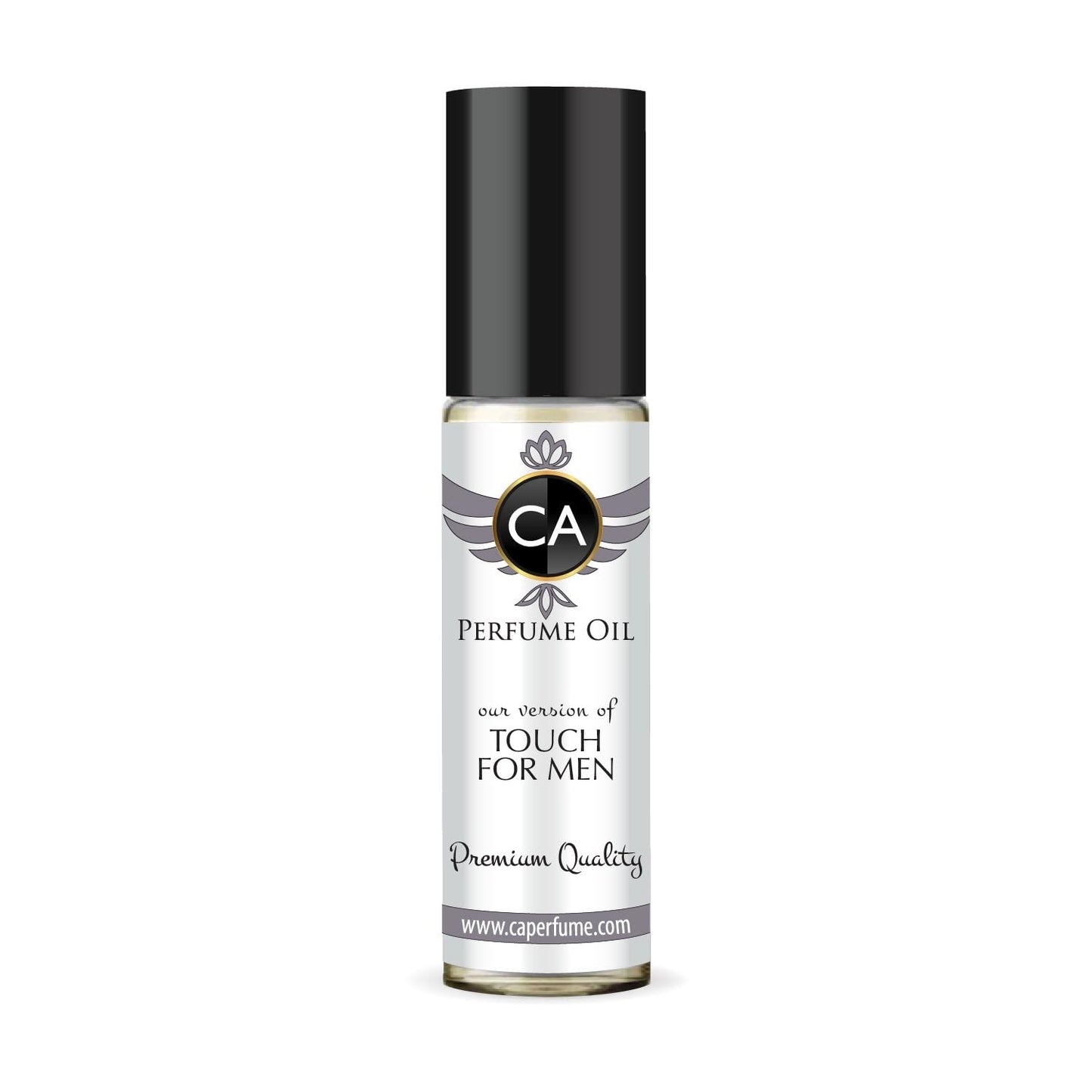CA Perfume Impression of Touch For Men Eau De Parfum Woody Floral Musk Scent Long Lasting Cologne for Men Travel Size TSA Ready for Day and Night Wear 0.33 Fl Oz 10ml
