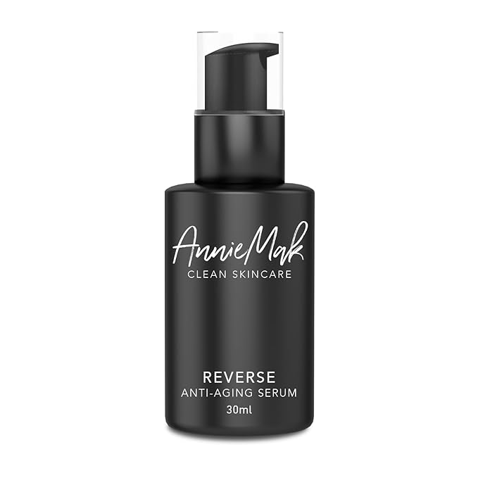 AnnieMak Reverse Anti Aging Serum for Face, Deep Moisturizer Skin Care for Women, Helps Reduce Wrinkle, Dark Spots & Facial Lines, Moisturizing & Hydrating, Promotes Collagen (1 fl oz)