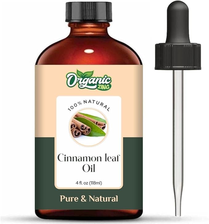 Cinnamon Leaf (Cinnamomum verum) Oil | Pure & Natural Essential Oil for Skincare, Massage, Aroma & Diffuser - 118ml/3.99fl oz