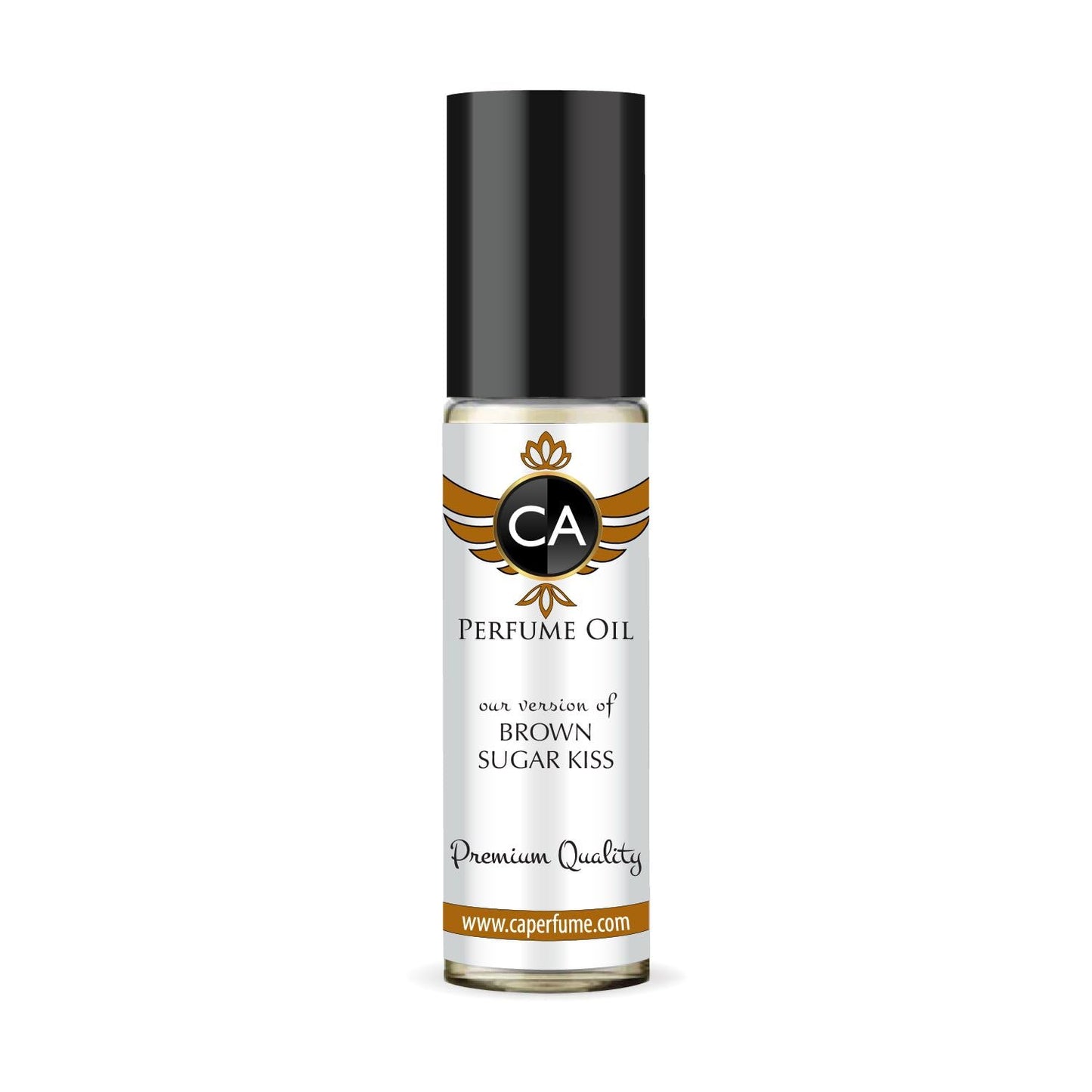 CA Perfume Originals Brown Sugar Kiss Unisex Fragrance Oil Gourmand Scent Long Lasting Perfumes for Women & Men Travel Size TSA Ready Mini Parfum Body Oil Roll-on 0.33 Fl Oz 10ml