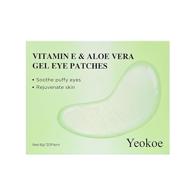 Under Eye Patches for Dark Circles,Puffy Eyes,20 Pairs Face Masks SkinCare With Vitamin E and Aloe Vera Gel for Rejuvenate