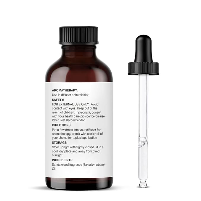 MAJESTIC PURE Sandalwood Essential Oil | 100% Pure and Natural Sandalwood Oil | Premium Grade Essential Oils for Hair Care, Home Diffusers, Skin, Aromatherapy, Massage and Humidifiers | 1 Fl Oz
