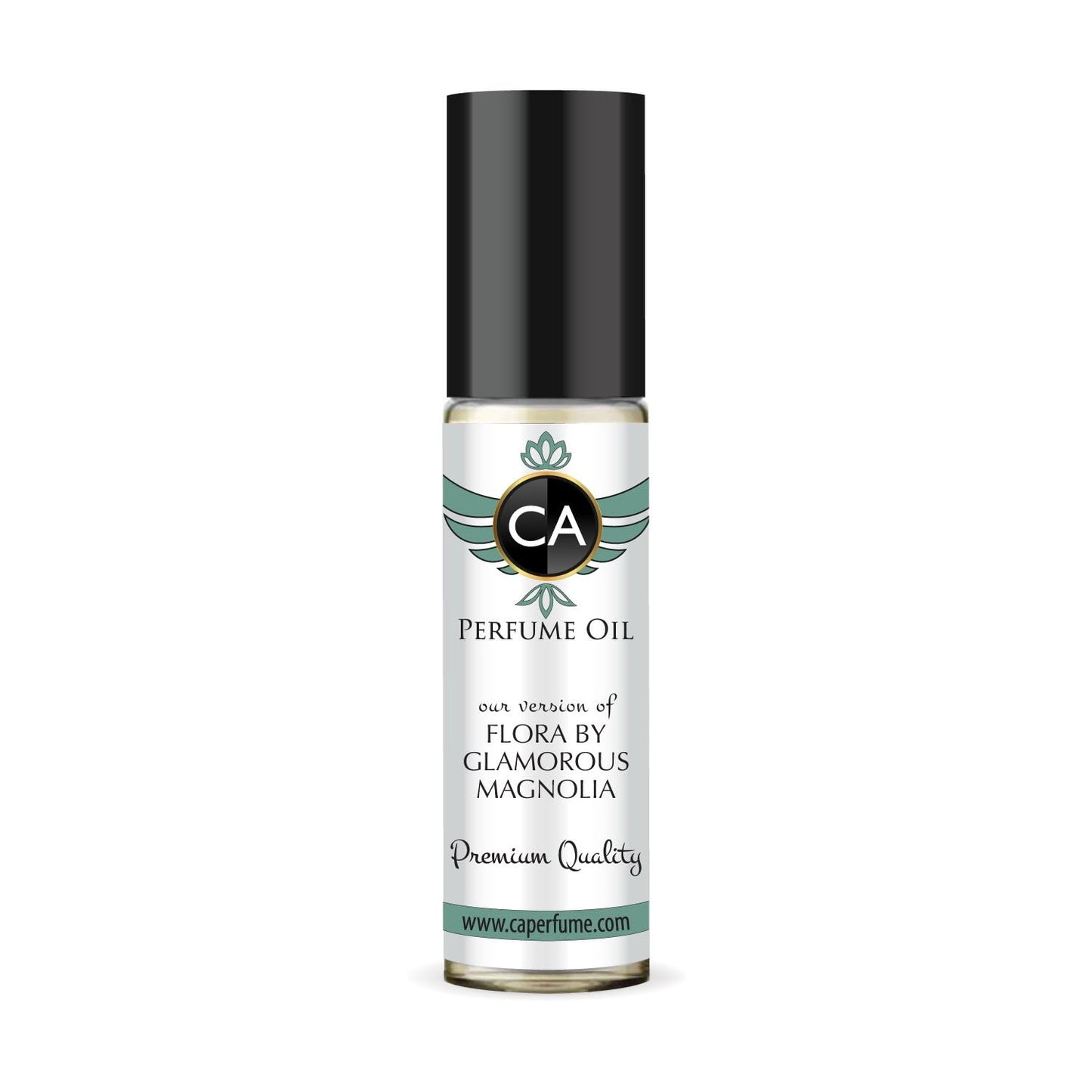 CA Perfume Impression of Flora By Glamorous Magnolia for Women Fragrance Oil Floral Green Scent Long Lasting Perfumes for Women Travel Size TSA Ready Mini Parfum Body Oil Roll-on 0.33 Fl Oz 10ml