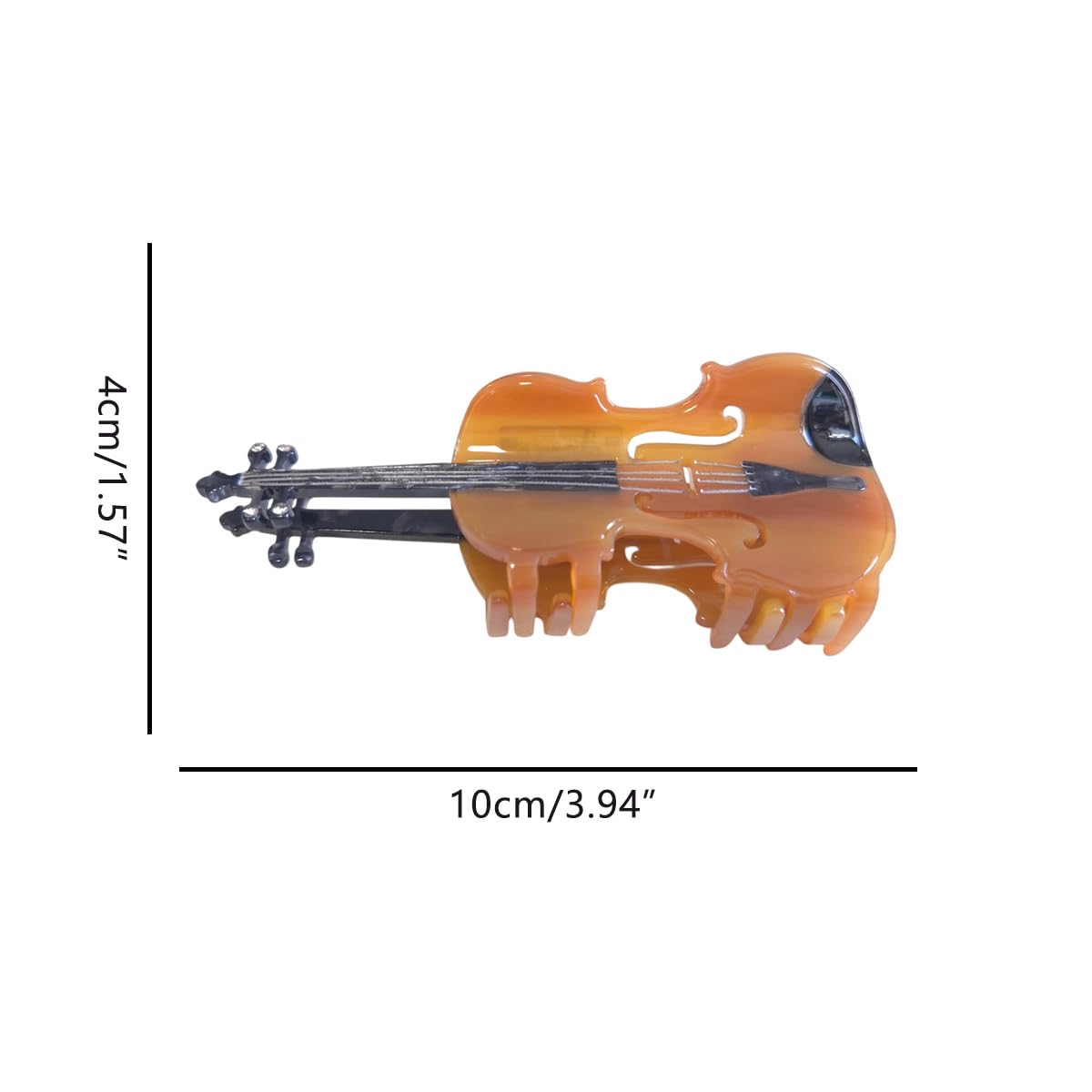 Novelty Violin Instrument Hair Clip,Acetate Claw Clips,Funny Hair Clips for Women