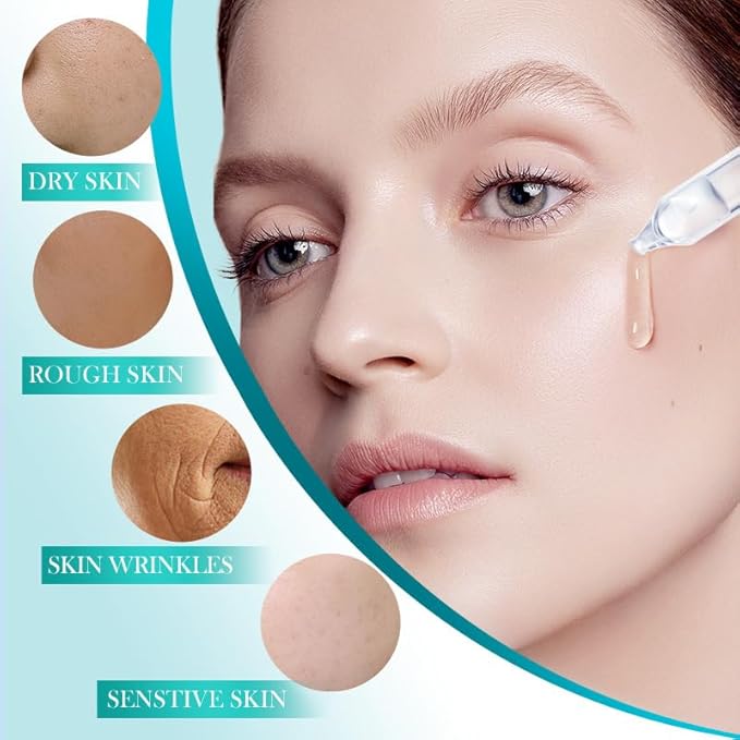 60PCS Ultra Hydrating Serum for Face, Hyaluronic Acid Serum Tubes, Hydrating, Smoother Skin, Anti-Aging serum for All Skin Tyes, Travel-Size Single-Use Vials Skincare(3.04 Fl Oz (Pack of 2))