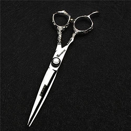 Hairdresser Professional Left-Handed Scissors Set 6/7/7.5/8/9 Inch 440C Hair Sparse Cutting Tools (6 Inches, 2 Pieces-EE)
