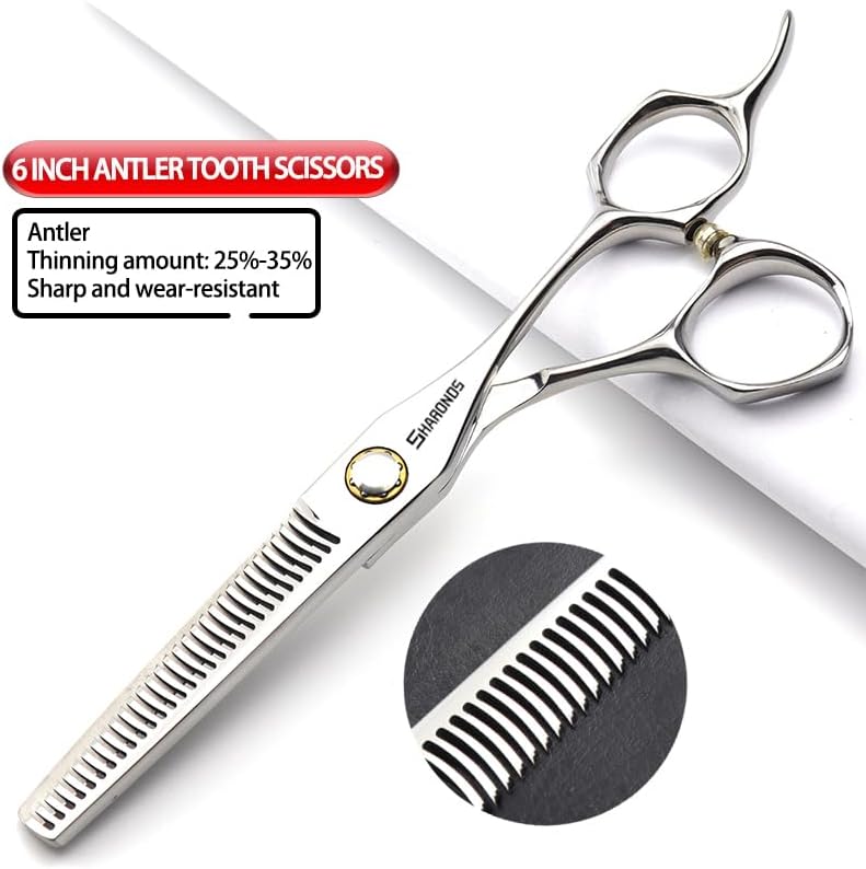 6-inch professional hair clipper set, stainless steel scissors, stable feel
