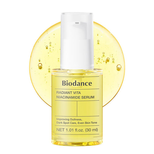 BIODANCE Radiant Vita Niacinamide Serum, for Even Tone Dark Spot Care with Vitamin C, Hydrating for Sensitive Skin, Filter Glow Serum, Korean Skincare, Stocking Stuffers | 1.01 floz x 1 ea