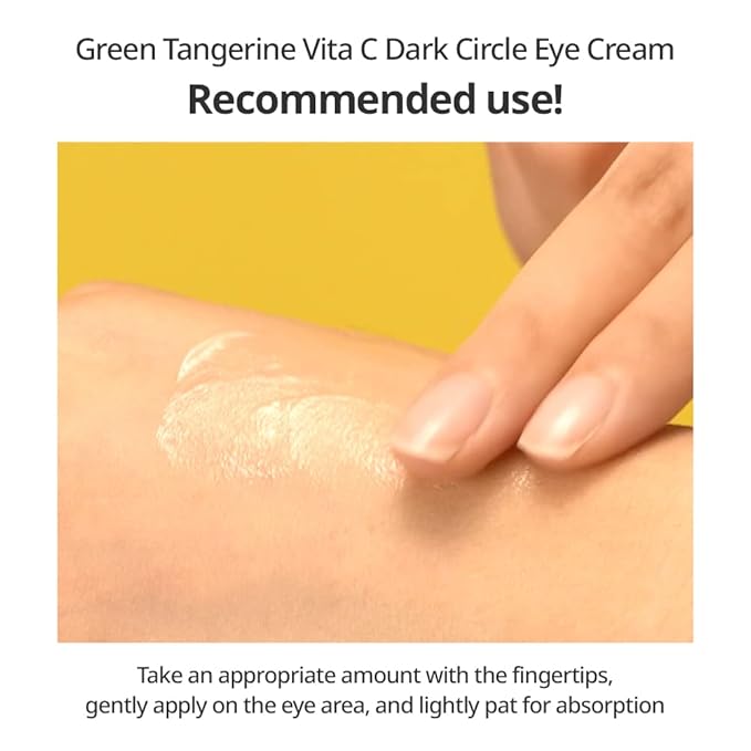 GOODAL Green Tangerine Vitamin C Eye Cream - Dark Circle Relief, Elasticity Treatment, Gentle Anti-Aging & Anti-Wrinkle Care (1.01oz)