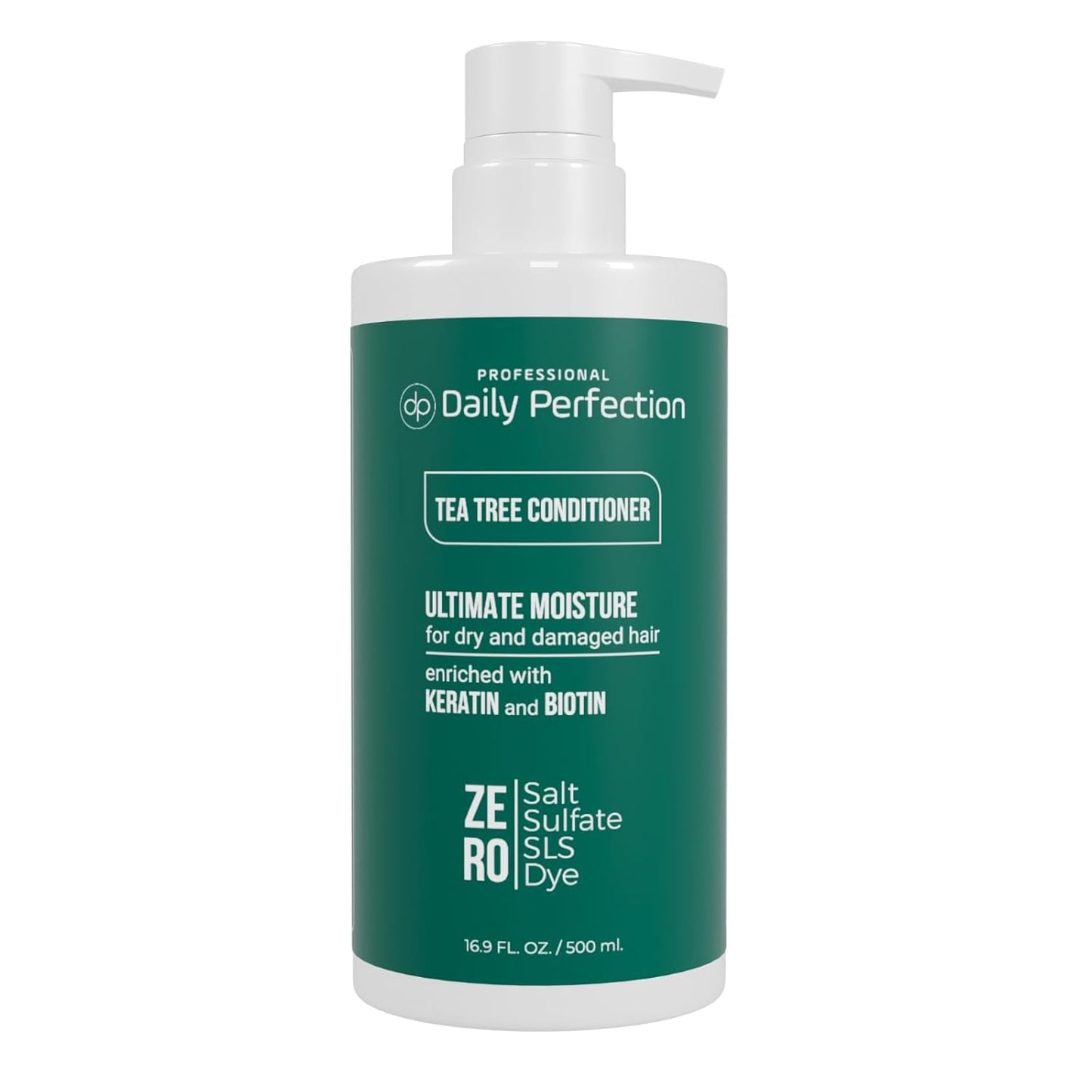 (dp) Tea Tree Conditioner – Hydrate & Soothe Dry Scalp and Hair – Clean + Salon-Grade Formula with Biotin & Keratin