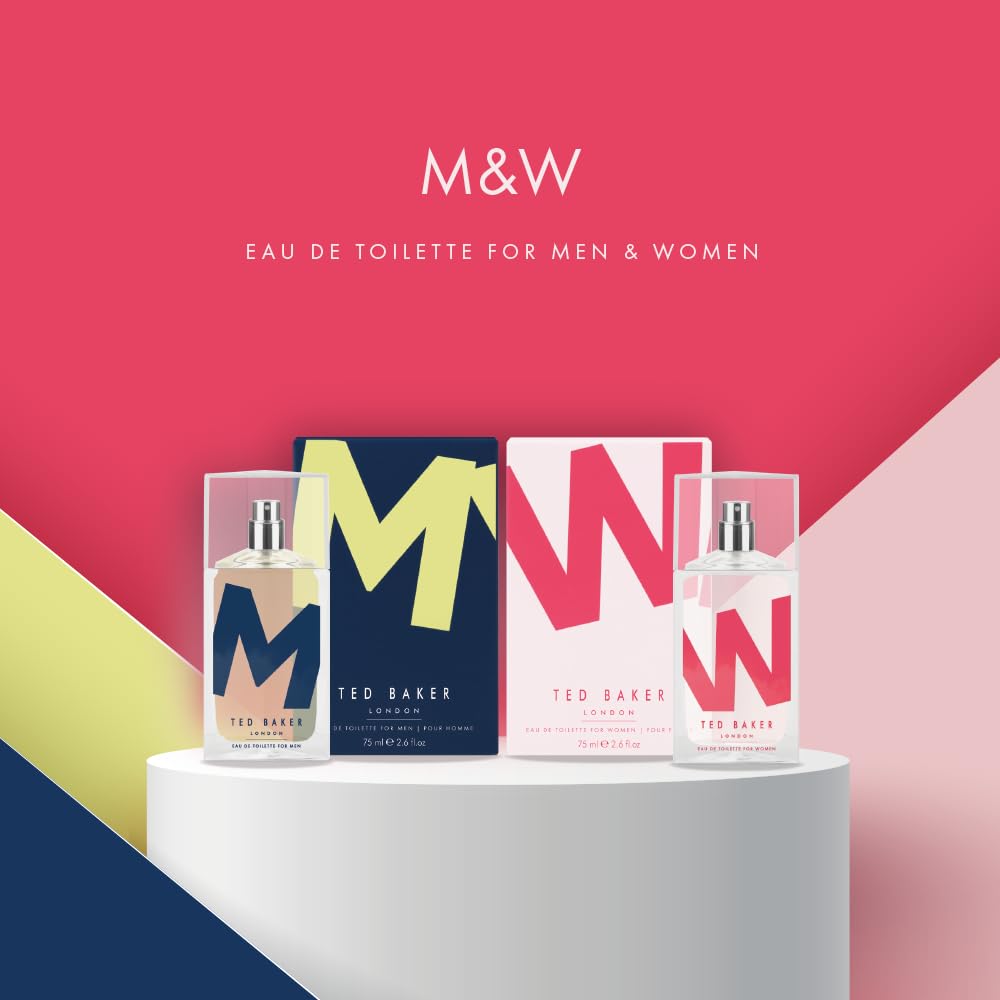 Ted Baker M EDT, Unique Notes of Tonka Bean and Sensual Musk with a Rich Woody Base, Mark of Distinction, Man Eau de Toilette, 2.54 fl oz