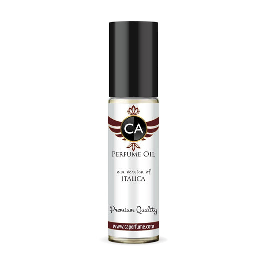 CA Perfume Impression of Italica Unisex Fragrance Oil Amber Woody Scent Long Lasting Perfumes for Women & Men Travel Size TSA Ready Mini Parfum Body Oil Roll-on 0.33 Fl Oz 10ml