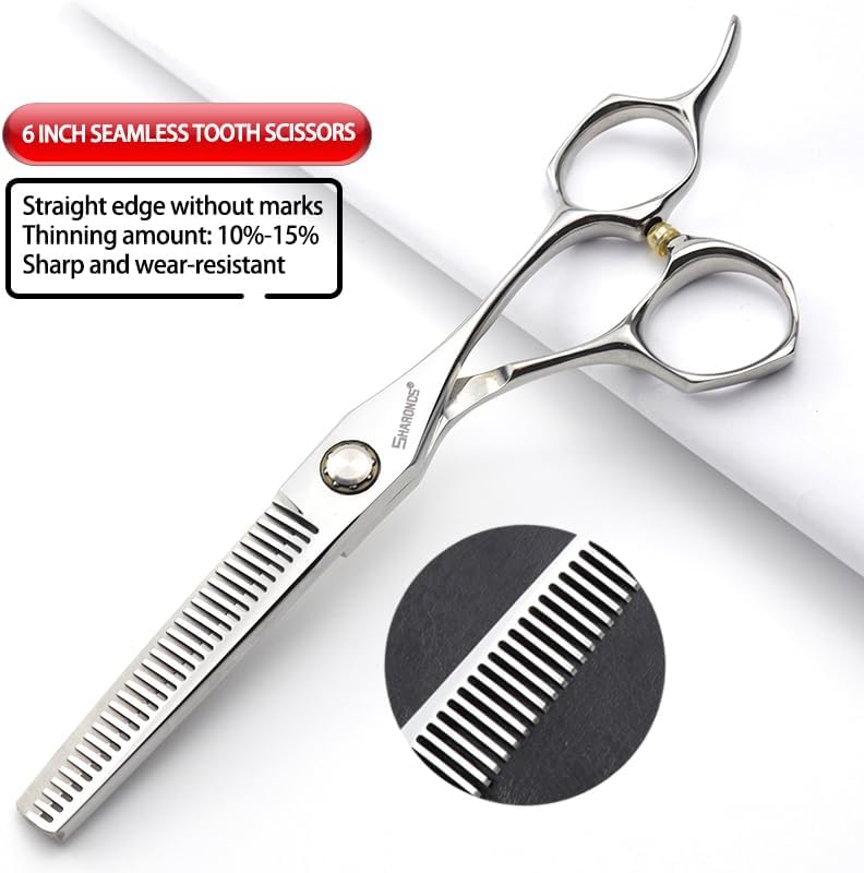 6-inch professional hair clipper set, stainless steel scissors, stable feel