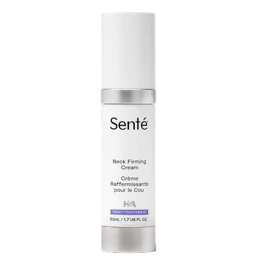 Senté Firming Neck Cream for Crepey Skin & Vertical Lines | Lifts, Firms & Smooths Neck & Décolleté | HSA, Caffeine, Vitamin C | 1.7 Fl Oz