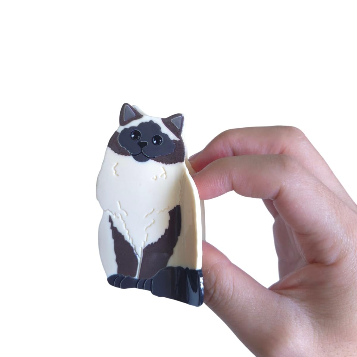 Funny Javanese Cat Hair Clips,Novelty Acetate Hair Clip,Cute Cat Claw Clips for Women