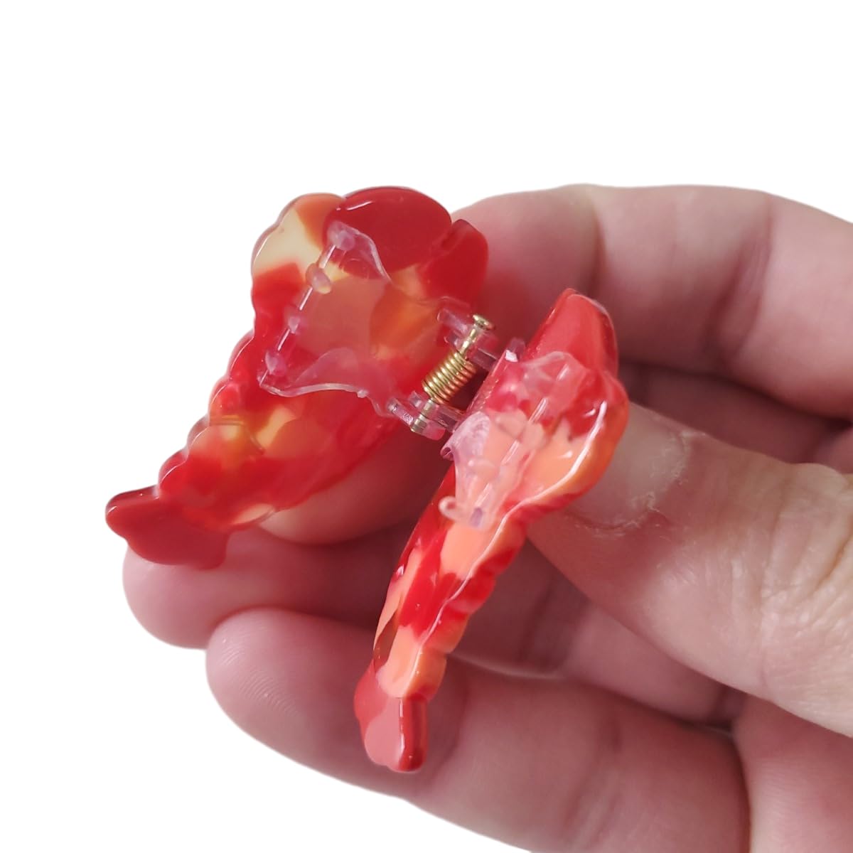 Mini Lobster Hair Clips,Cellulose Acetate Hair Clips,Small Claw Clips for Girl,Hair Accessories,Pack of 2