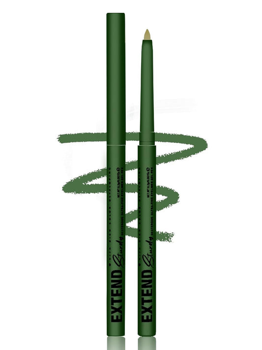 Green Gel Glitter Eyeliner Pencil, Metallic Waterproof Smudge-Proof Creamy Retractable Smooth Eye Liner pencil, Hypoallergenic Long Lasting Eyeliner Brightener Pen Crayon Eye Makeup Gift for Women#04