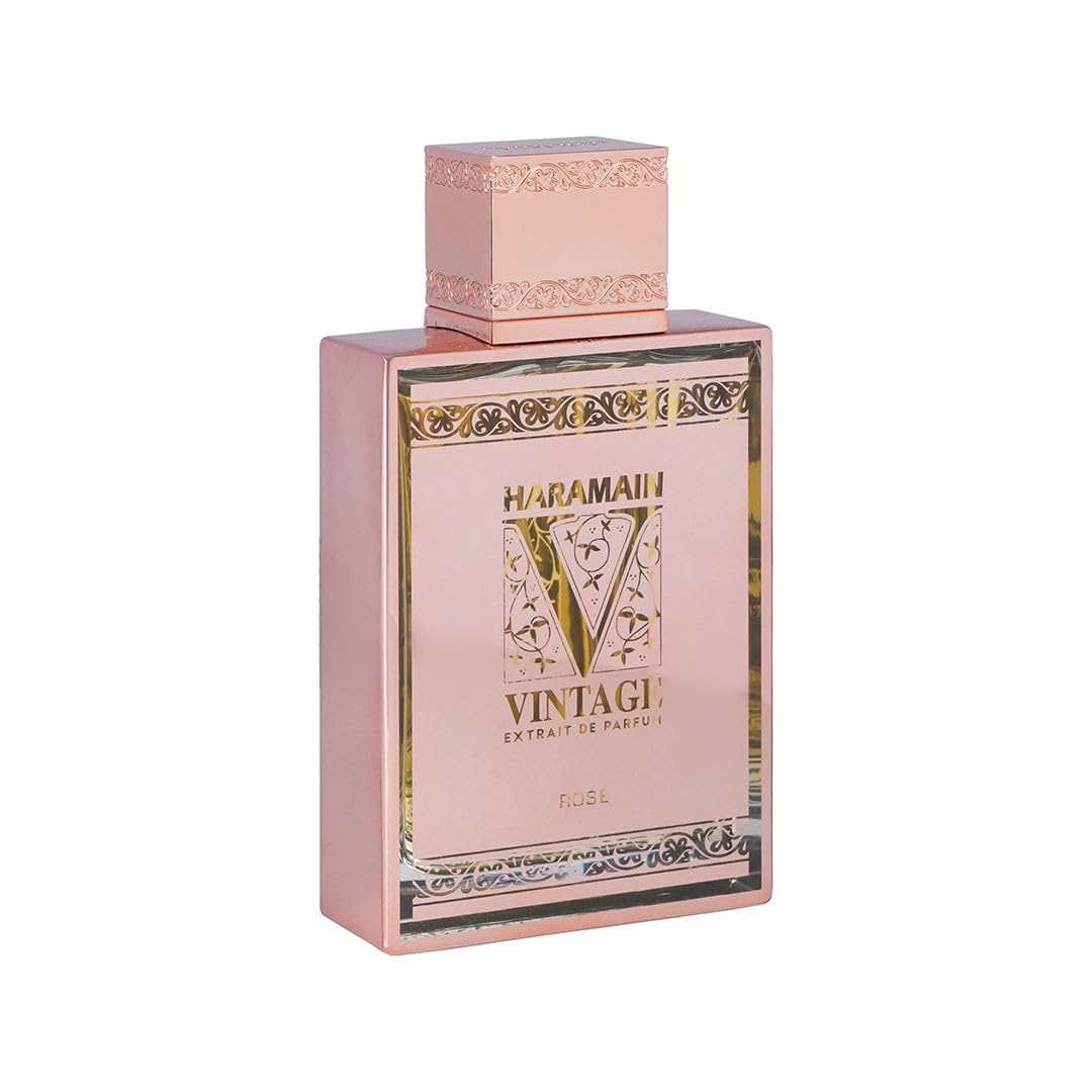 Al Haramain Vintage Rose - Perfumes for Women and Cologne for Men - Captivating Fragrance with Bergamot - 3.33 oz Extrait De Parfum Spray
