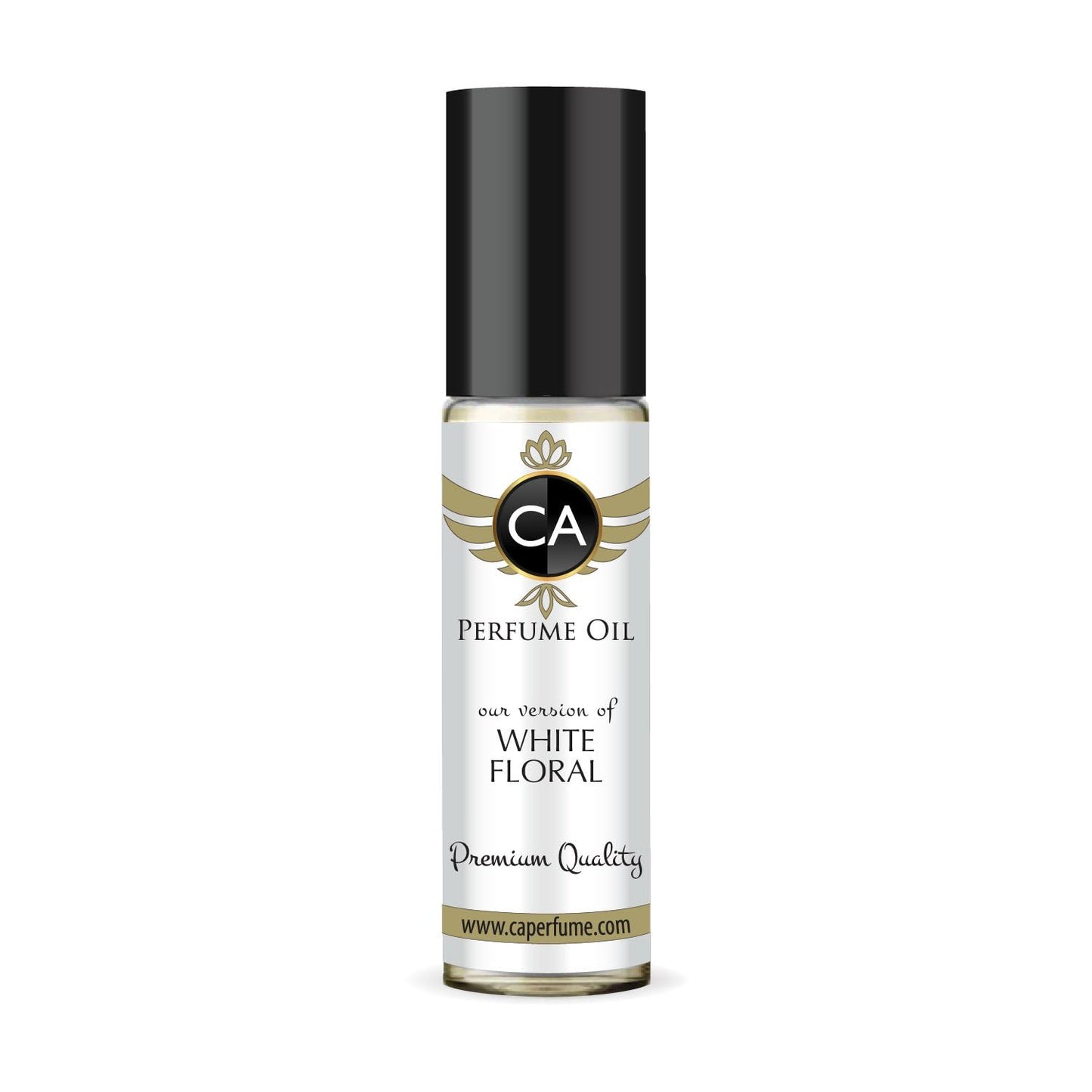 CA Perfume Originals White Floral Unisex Fragrance Oil Floral Scent Long Lasting Perfumes for Women & Men Travel Size TSA Ready Mini Parfum Body Oil Roll-on 0.33 Fl Oz 10ml