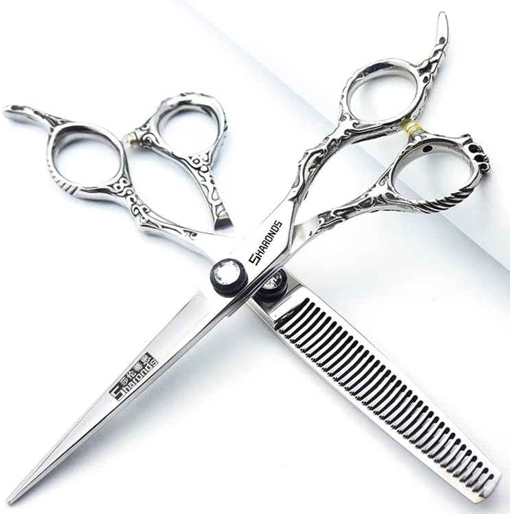 Hairdressing Salon Hairdressers Scissors 6/6.5/7/8 Inch Hair Clippers, Hairstyling Tools And Scissors (6 inch 2PC)