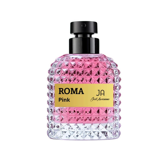 ROMA PINK EDP Women Perfume – Amber Floral Scent – Orange blossom, Madagascar Vanilla Base Emitting a Warm Sweet Aroma– Elegant 100ml Bottle.
