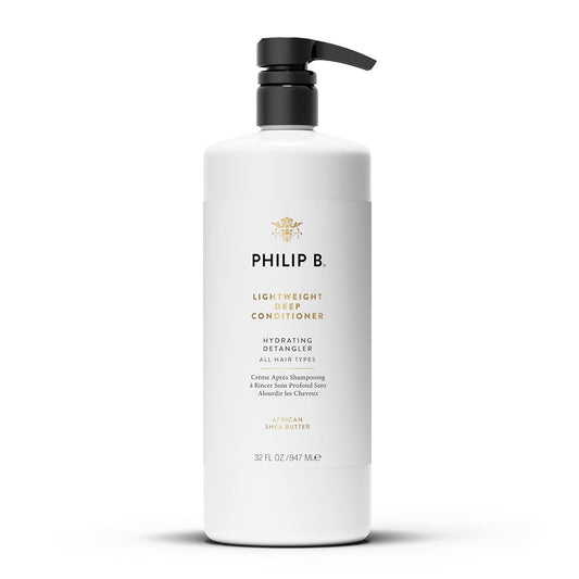 PHILIP B Lightweight Deep Conditioner, 32 fl. oz. (947 ml) - Hydrating Detangler, Adds Moisture, Shine and Smoothness, For All Hair Types