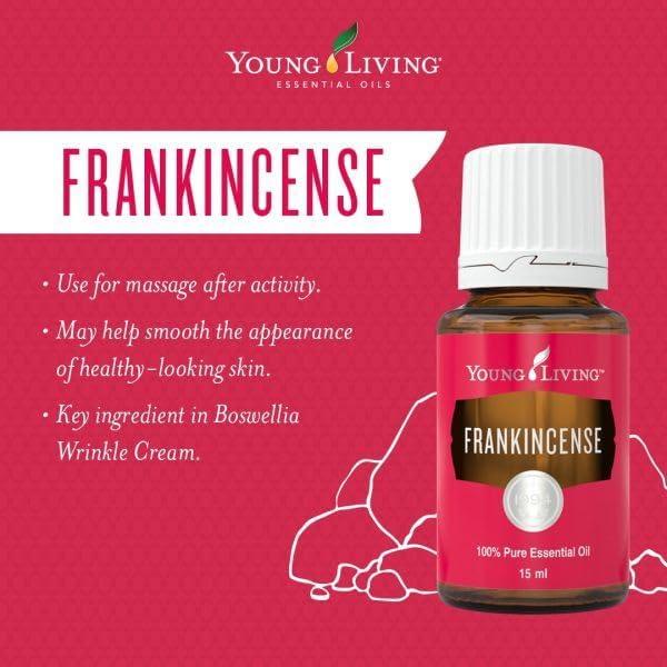 Young Living Frankincense Essential Oil - Pure & Premium Grade - Warm, Spicy Aroma - Promotes Relaxation, Calmness & Holistic Wellness Journey - 15ml Bottle