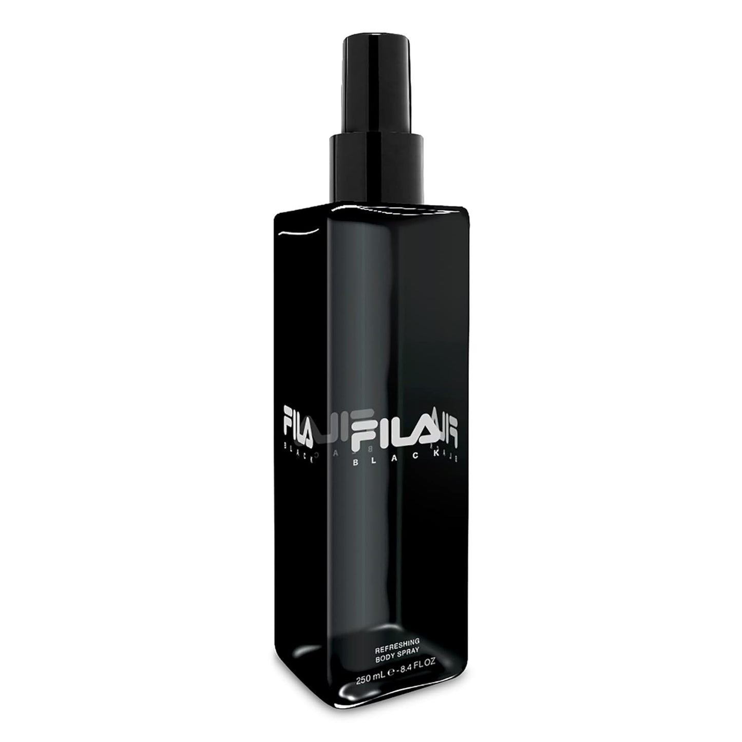 Fila BLACK for Men - Invigorating Spicy And Floral Fragrance For Him - Extra Strength, Long Lasting Scent Payoff For All-Day Wear - Trendy, Rectangular, Streamlined, Portable Bottle Design - 8.4 Oz