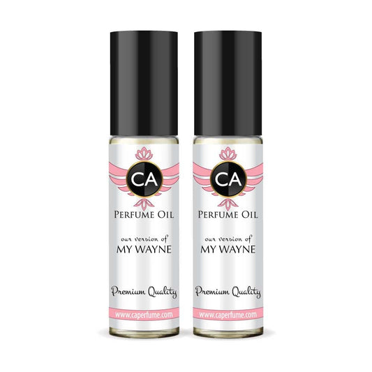 CA Perfume Impression of My Wayne for Women Eau De Parfum Floral Scent Long Lasting Perfumes for Women Travel Size TSA Ready for Day and Night Wear 0.33 Fl Oz 10ml (Pack of 2)